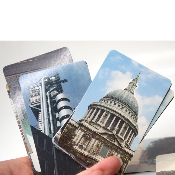 Vintage 80s Fax Pax London UK Info Picture Cards Big Ben Buckingham Palace - Picture 4 of 16